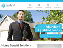Tablet Screenshot of homebenefitsolutions.com